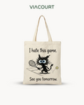 The "See You Tomorrow" Canvas Bags - Beige