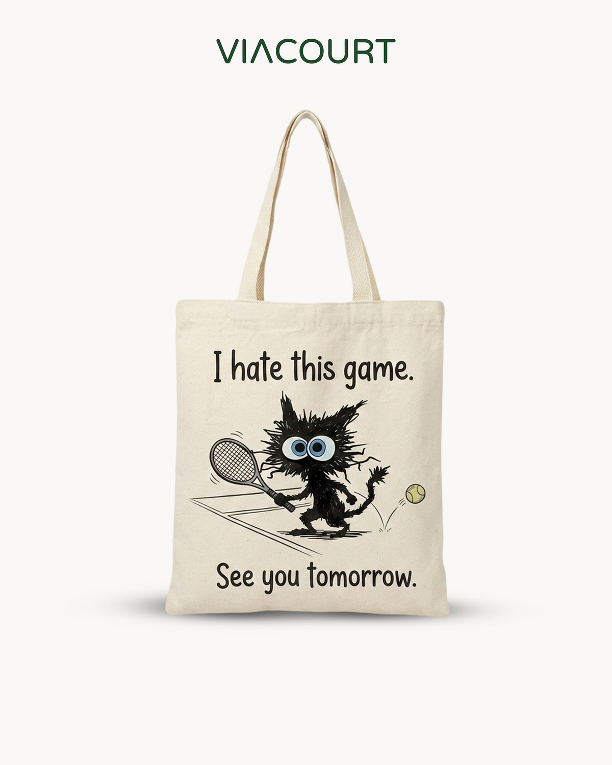 The "See You Tomorrow" Canvas Bags - Beige