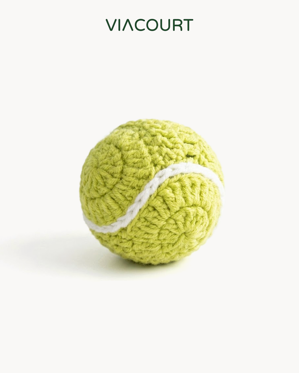 Crochet Tennis Ball Bag Charm