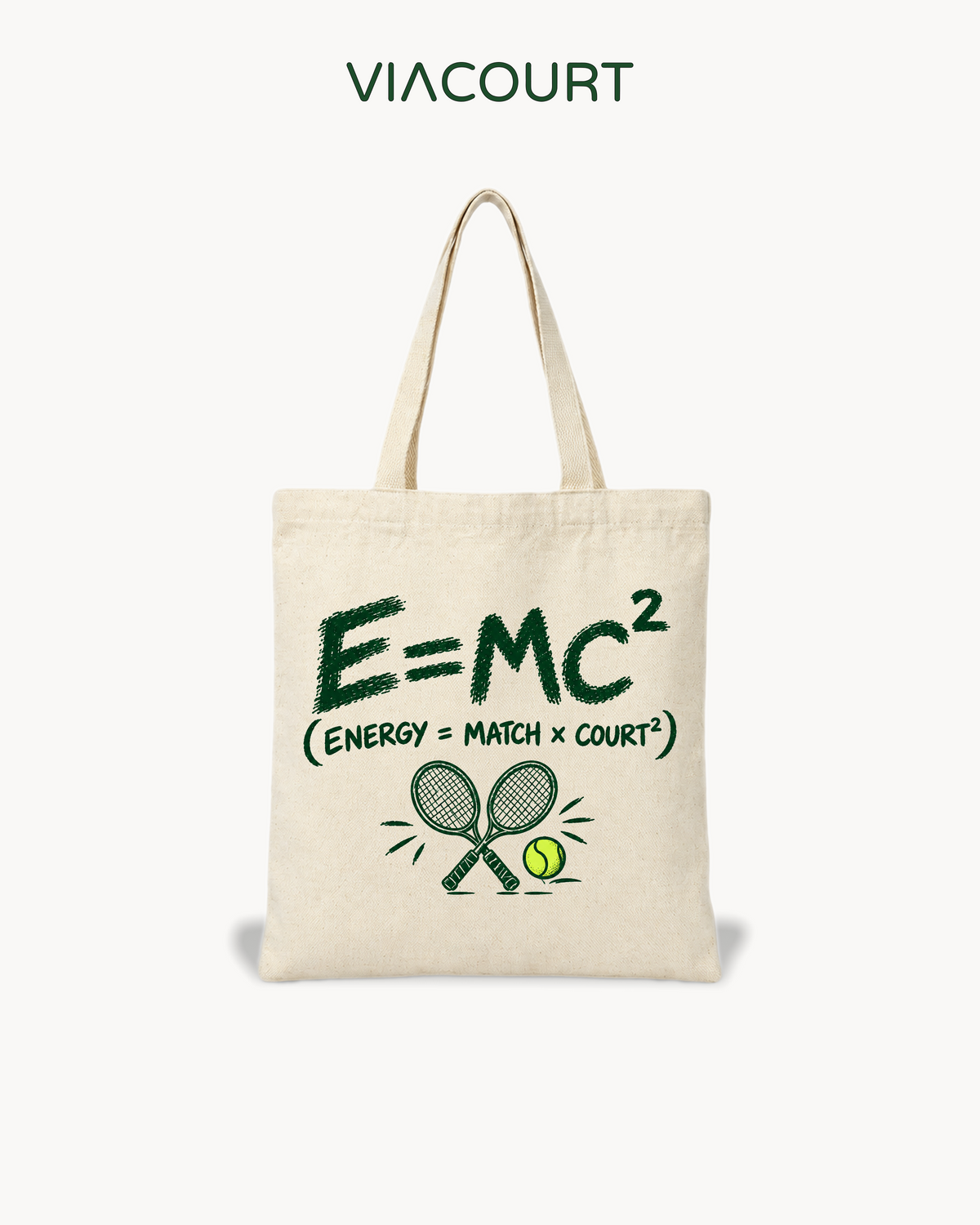 "E=mc²" Tennis Canvas Tote Bag