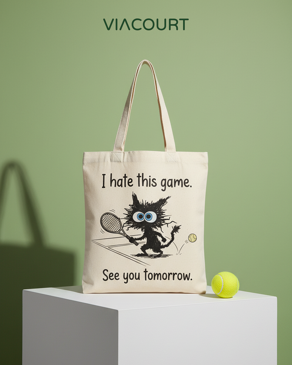 The "See You Tomorrow" Canvas Bags - Beige