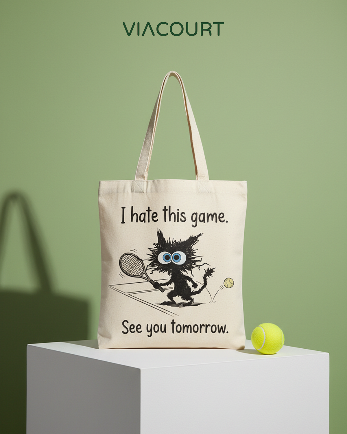 The "See You Tomorrow" Canvas Bags - Beige