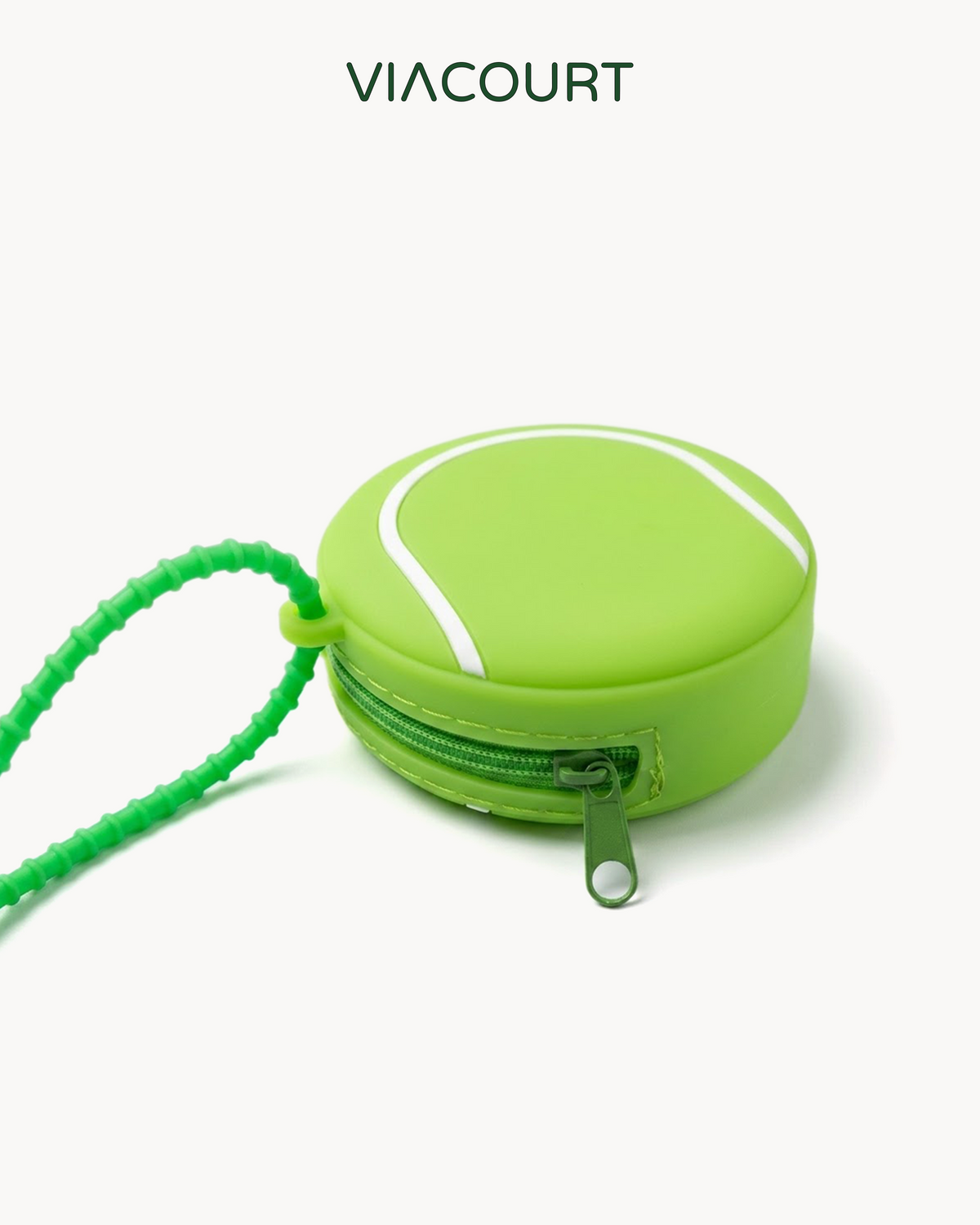 Silicone Tennis Ball Pouch Bag Charm