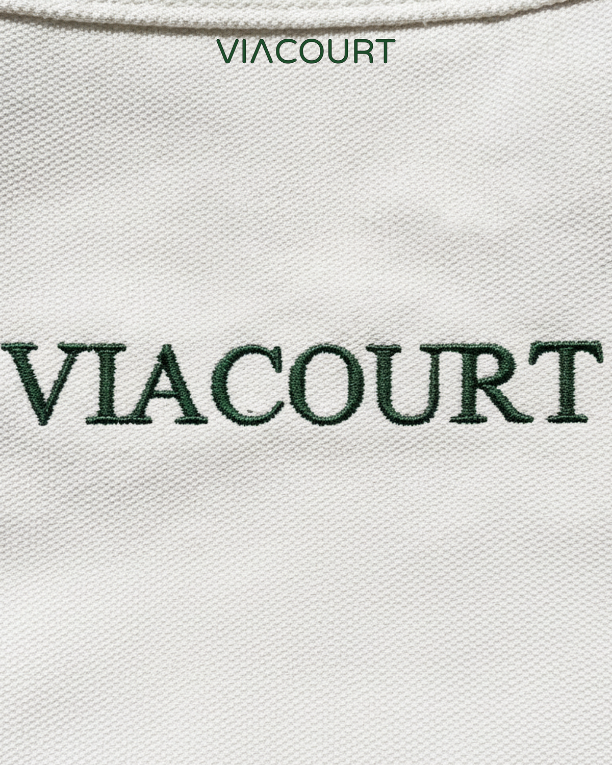 VIACOURT Embroidered Canvas Tote Bag